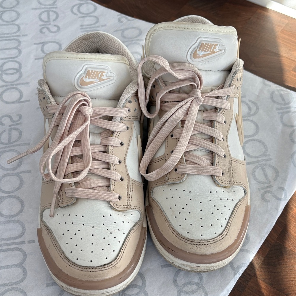 Nike Women's Sand Drift Biege and White Sneakers
